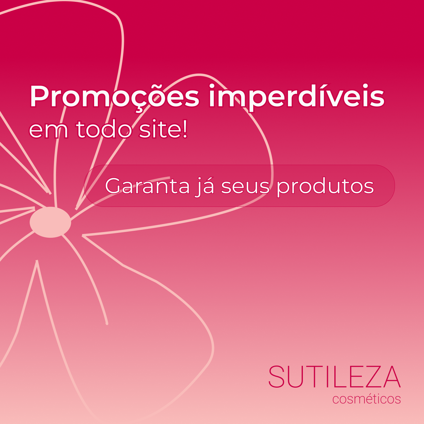 Banner Sutileza Cosmu00e9ticos Rosa